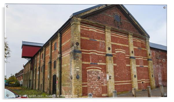 The Maltings Front and Side View  Acrylic by GJS Photography Artist