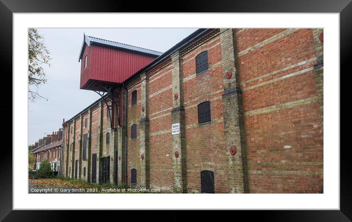 The Maltings Showing Winch House  Framed Mounted Print by GJS Photography Artist