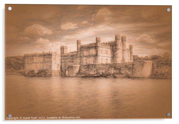Leeds Castle da Vinci Acrylic by David Pyatt