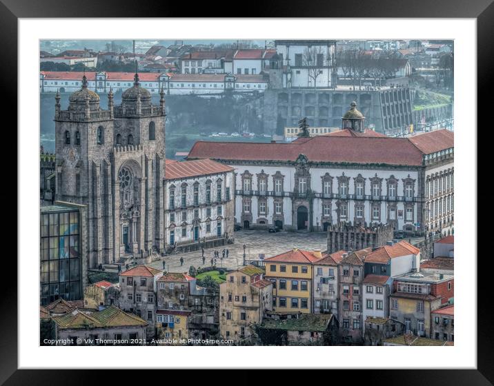 Porto Se Cathedral Framed Mounted Print by Viv Thompson