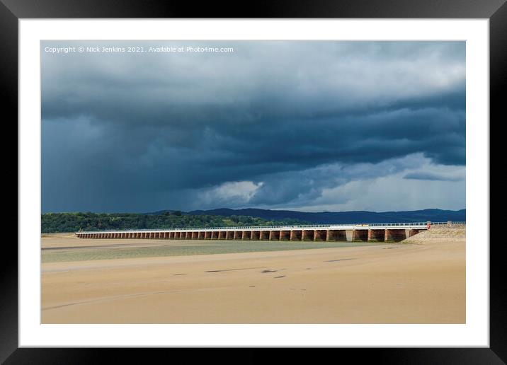 Arnside Railway Viaduct Cumbria North West England Framed Mounted Print by Nick Jenkins