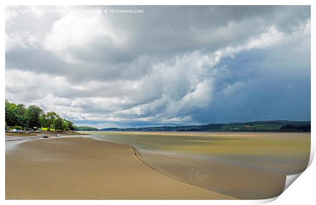 The River Kent Estuary Arnside Cumbria  Print by Nick Jenkins