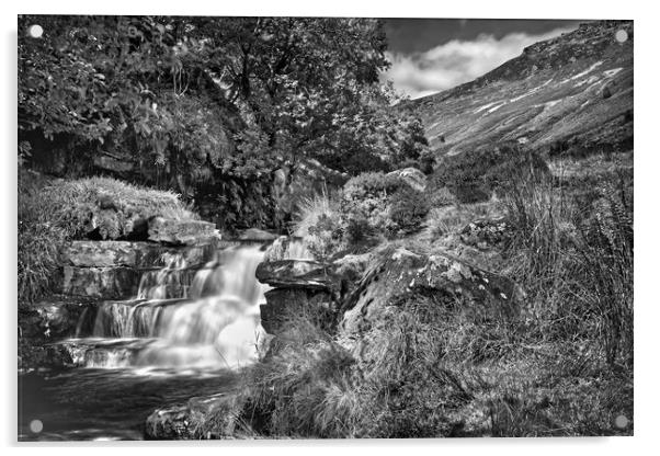 Grindsbrook Waterfalls   Acrylic by Darren Galpin