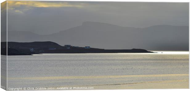 Loch Gairloch in golden light Canvas Print by Chris Drabble