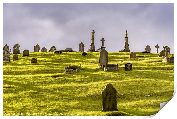 Pant Cemetery, Merthyr Tydfil, Wales Print by KB Photo