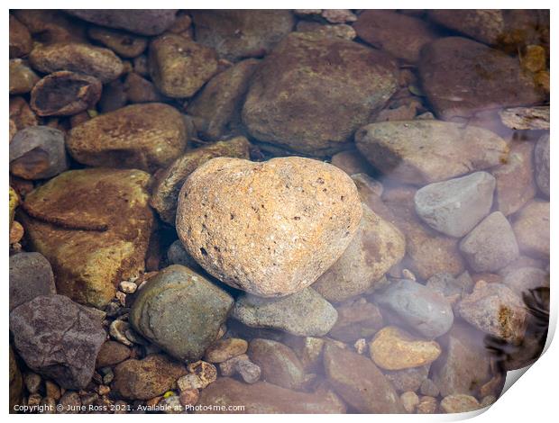 Heart of Stone Print by June Ross