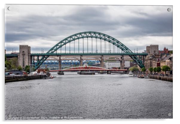 Tyne Bridge Acrylic by Andy Morton