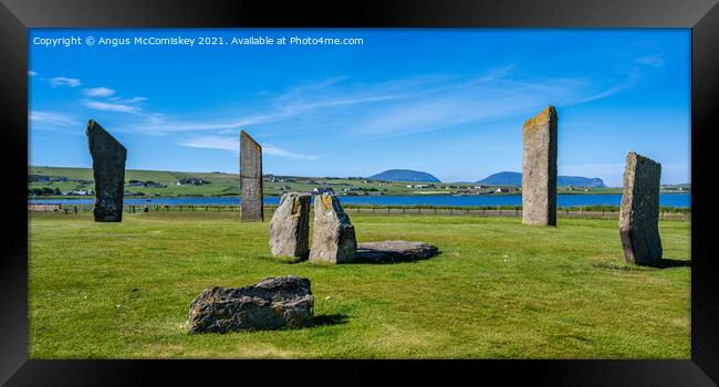 Standing Stones of Stenness, Mainland Orkney Framed Print by Angus McComiskey