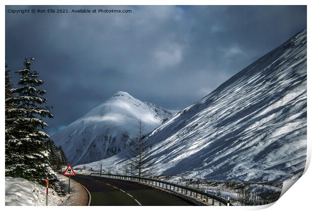 The Breathtaking A82 Road Trip Print by Ron Ella