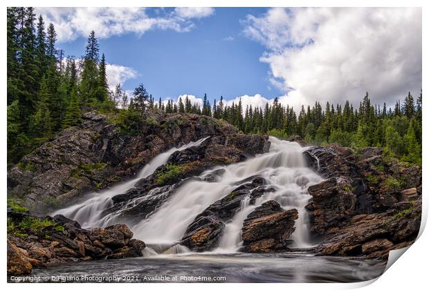 Fiskonfallet Falls Print by DiFigiano Photography