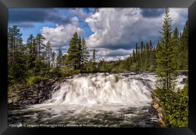Dimforsen Falls Framed Print by DiFigiano Photography