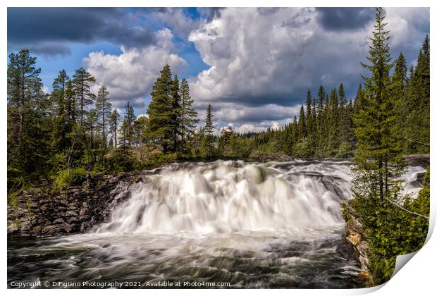 Dimforsen Falls Print by DiFigiano Photography