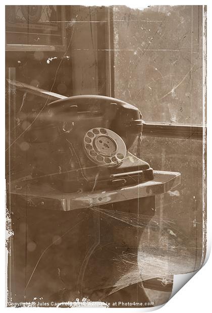 Old Phone Print by Jules Camfield