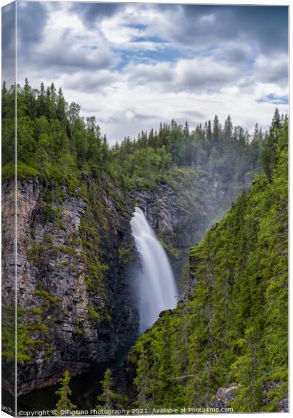Hallingsfallet Waterfall Canvas Print by DiFigiano Photography