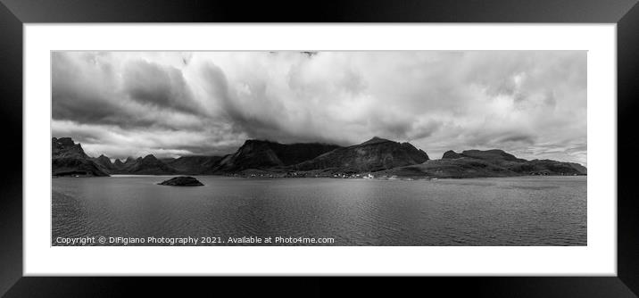 Selfjorden Panorama Framed Mounted Print by DiFigiano Photography