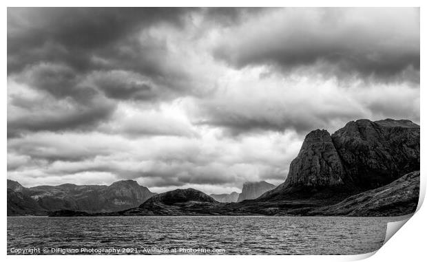 Sorfjorden Print by DiFigiano Photography