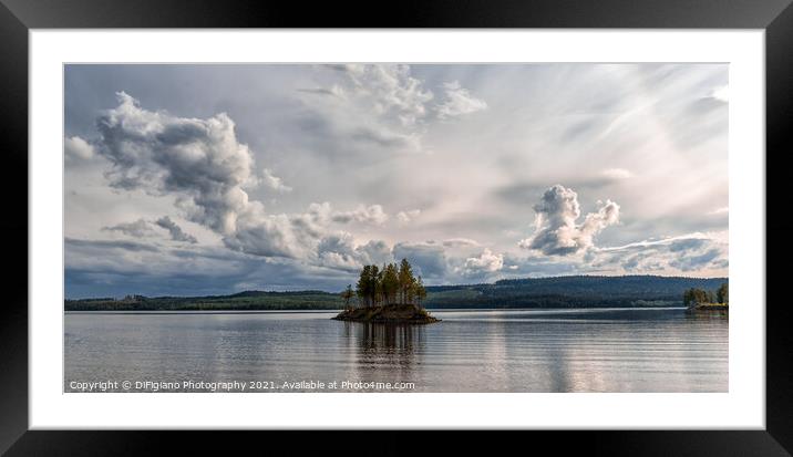 Storuman Lake Framed Mounted Print by DiFigiano Photography