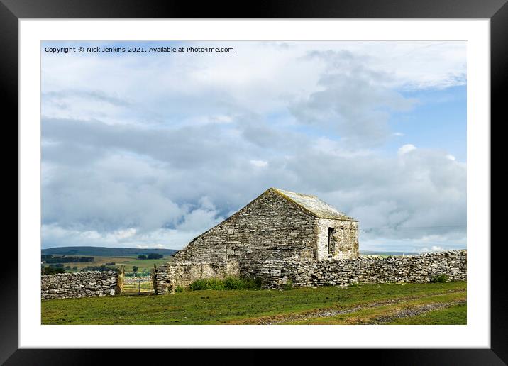 Dales Sheep Barn Ravenstonedale Cumbria Framed Mounted Print by Nick Jenkins