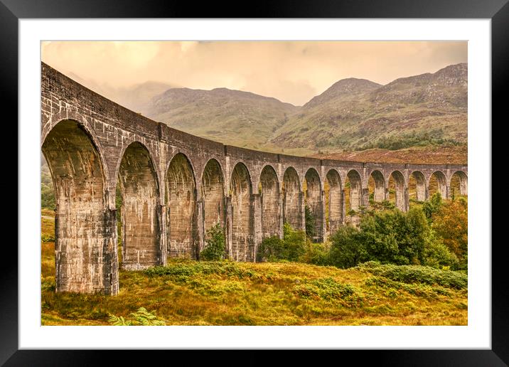 Glenfinnan Viaduct Framed Mounted Print by Derek Beattie