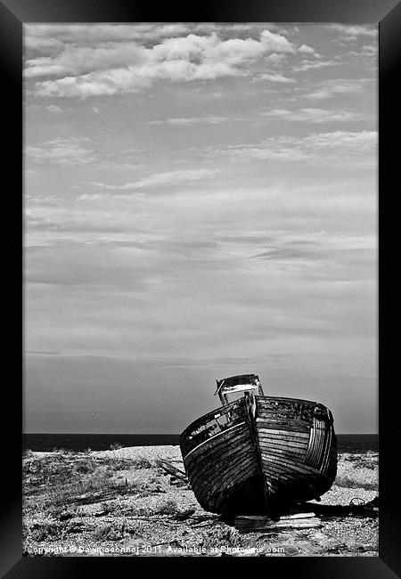 An Old Wrecked Fishing Boat Framed Print by Dawn O'Connor