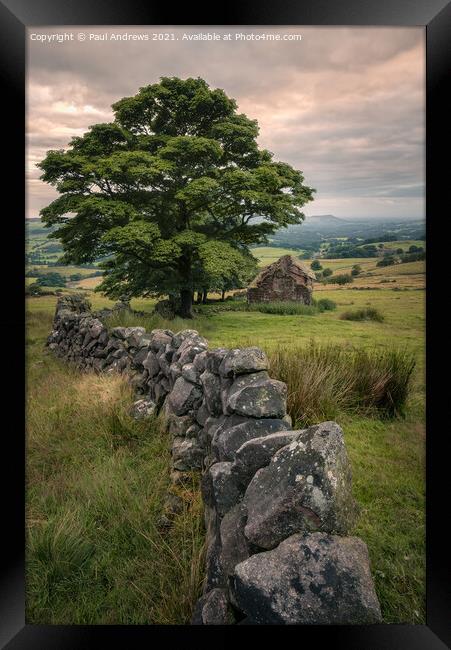 Roach End Barn Framed Print by Paul Andrews