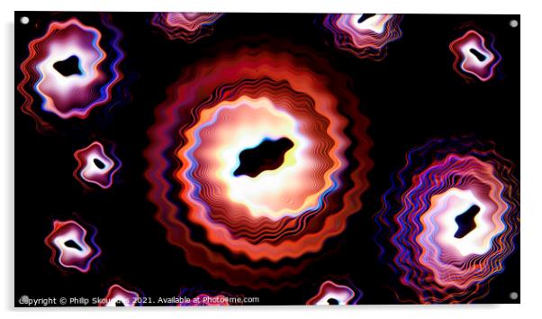 Spirographs edit Acrylic by Philip Skourides