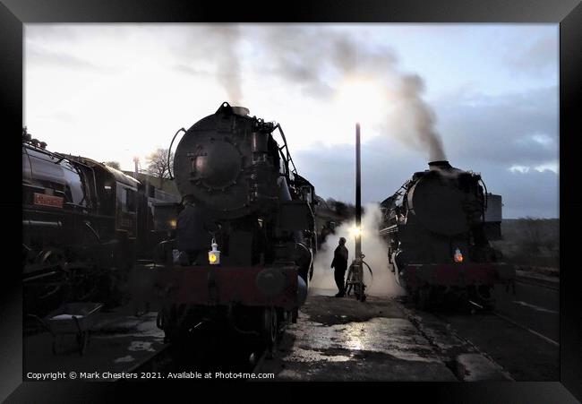 Early Morning Steam Train Spectacle Framed Print by Mark Chesters