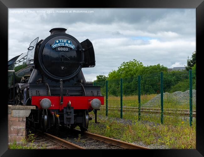 Flying Scotsman (The White Rose) Framed Print by Kevin Winter