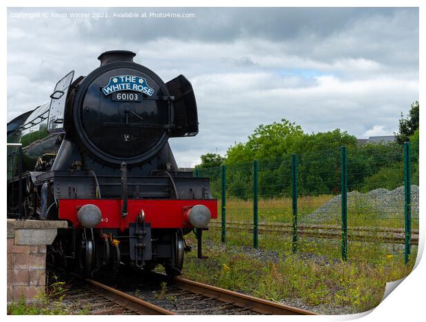 Flying Scotsman (The White Rose) Print by Kevin Winter