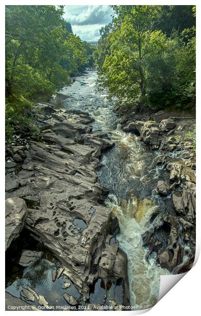Claerwen River, Elan Valley Print by Gordon Maclaren