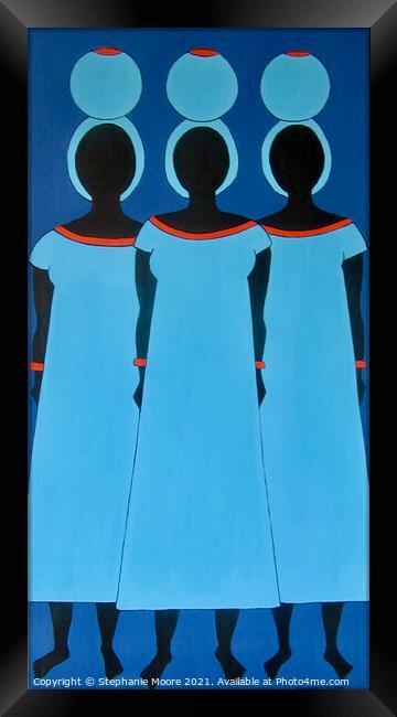 Caribbean Blue Framed Print by Stephanie Moore