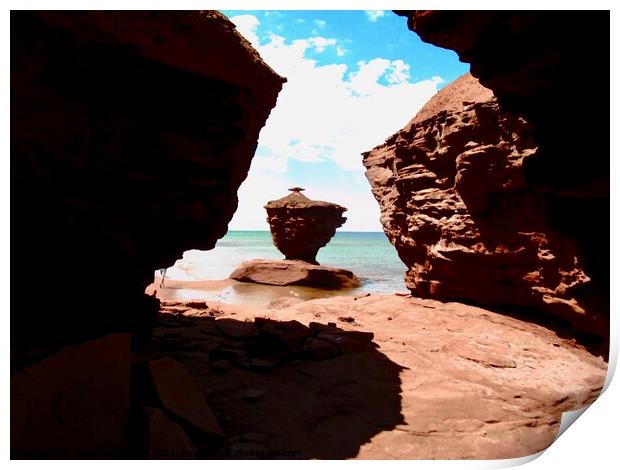 Teacup Rock#2 Print by Stephanie Moore