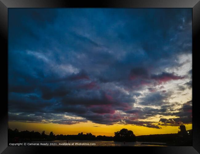 Sunset at the loch Framed Print by Paddy 