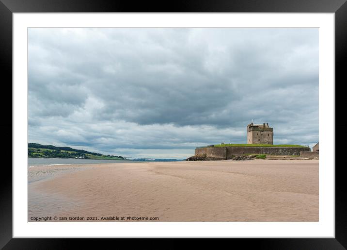 Broughty Ferry Castle and Beach - by Dundee Scotland Framed Mounted Print by Iain Gordon