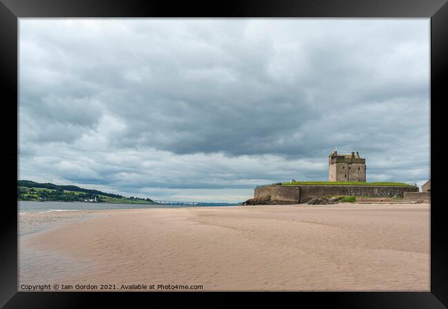 Broughty Ferry Castle and Beach - by Dundee Scotland Framed Print by Iain Gordon