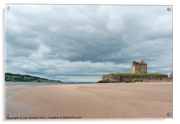 Broughty Ferry Castle and Beach - by Dundee Scotland Acrylic by Iain Gordon