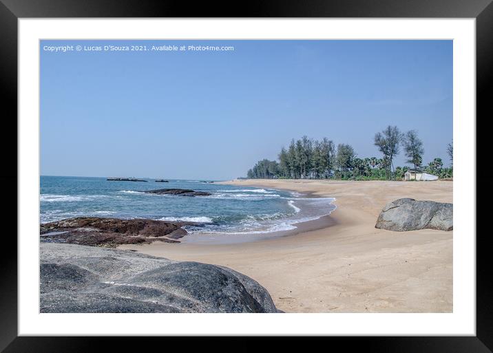 Someshwar Beach in Mangalore, India Framed Mounted Print by Lucas D'Souza