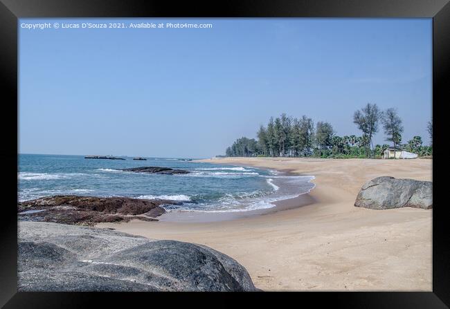Someshwar Beach in Mangalore, India Framed Print by Lucas D'Souza