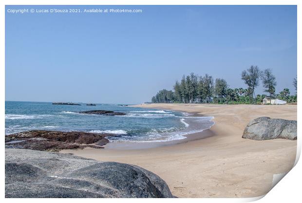 Someshwar Beach in Mangalore, India Print by Lucas D'Souza