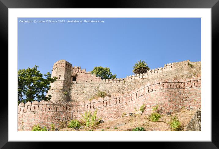 Kumbalgarh Fort in Rajasthan, India Framed Mounted Print by Lucas D'Souza