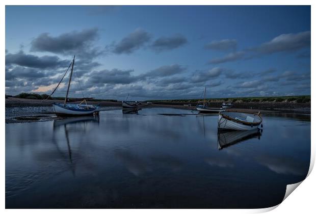 Low tide reflections  Print by Gary Pearson