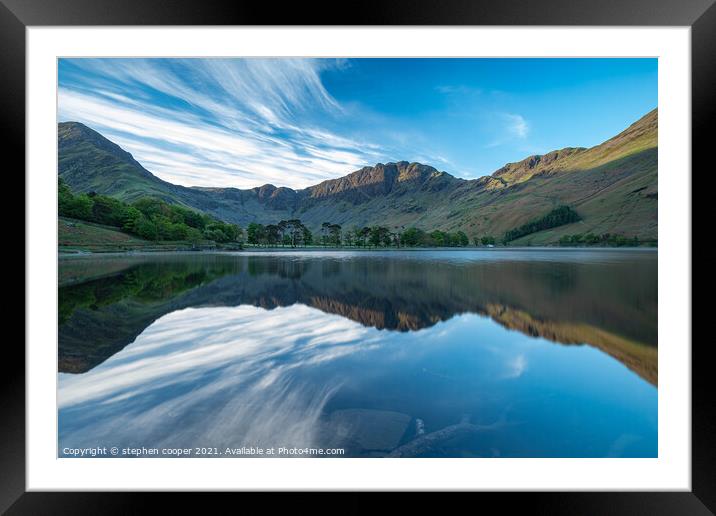 buttermere  Framed Mounted Print by stephen cooper