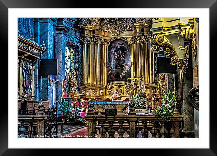 Kielce Cathedral in Poland Framed Mounted Print by Brian Tarr