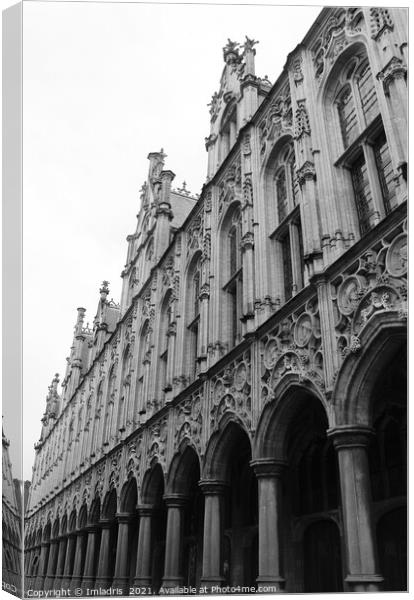 Mechelen Town Hall, Ornate Facade, Belgium Canvas Print by Imladris 