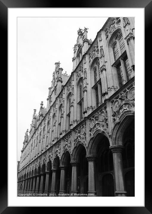 Mechelen Town Hall, Ornate Facade, Belgium Framed Mounted Print by Imladris 
