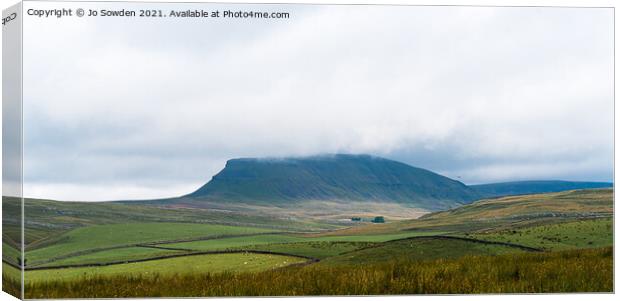 Pen y Ghent, Yorkshire Dales Canvas Print by Jo Sowden