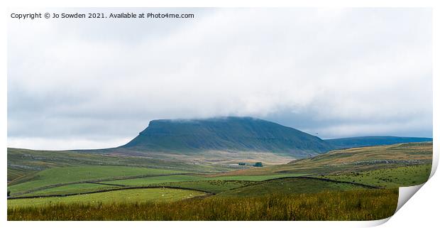 Pen y Ghent, Yorkshire Dales Print by Jo Sowden