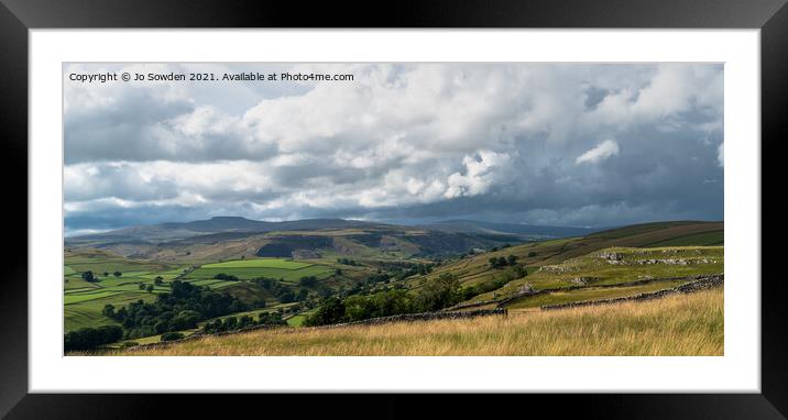 Yorkshire Dales Scene Framed Mounted Print by Jo Sowden