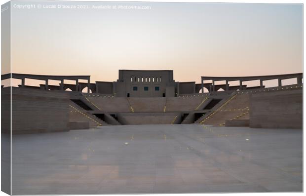 Katara Amphitheatre at Doha, Qatar Canvas Print by Lucas D'Souza