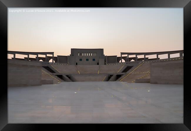 Katara Amphitheatre at Doha, Qatar Framed Print by Lucas D'Souza